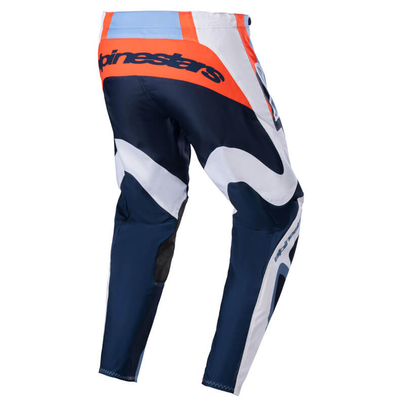 pantalon alpinestars fluid agent bleu orange 2023 cross