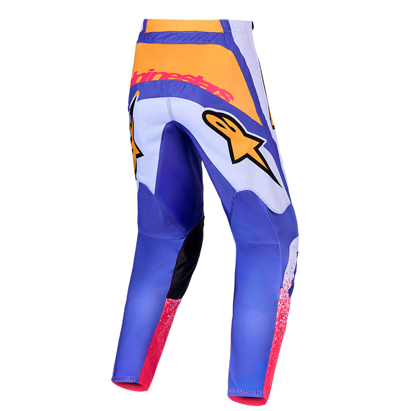 pantalon alpinestars fluid drag lila bleu rouge jaune dos