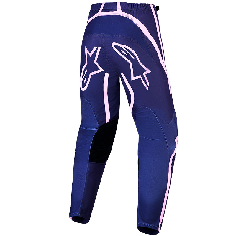pantalon alpinestars stella fluid apex v2 gris bleu rose dos