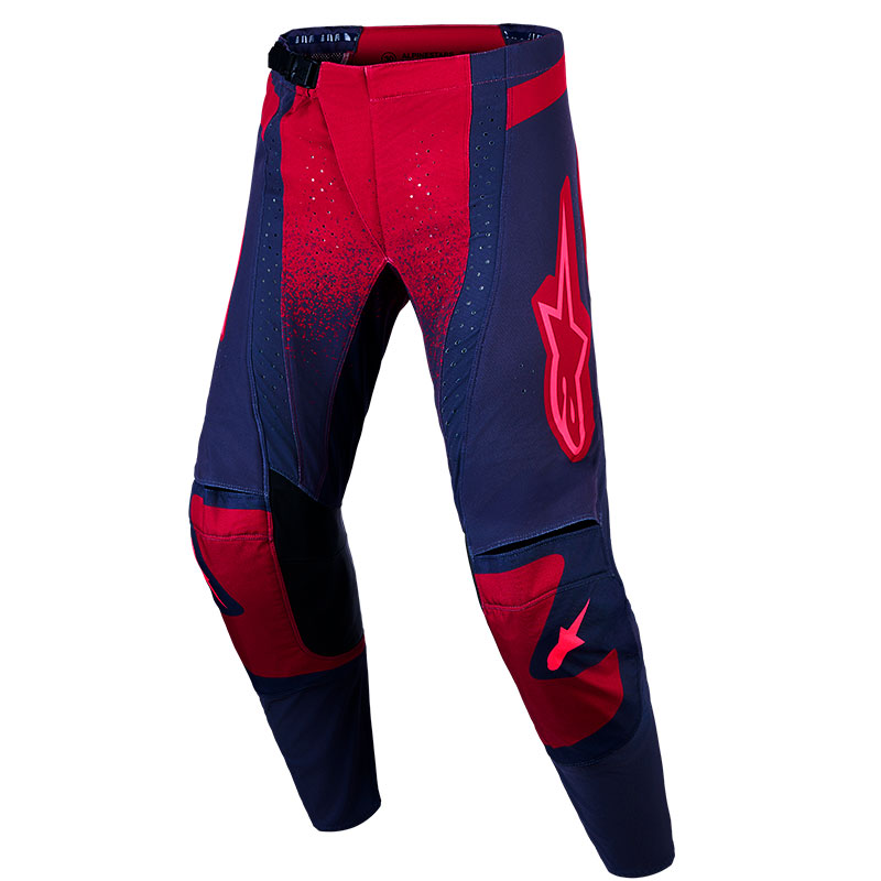 pantalon alpinestars stella techstar swan rouge gris face