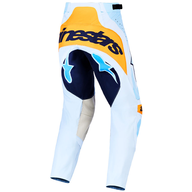 pantalon alpinestars techstar maven bleu jaune noir dos