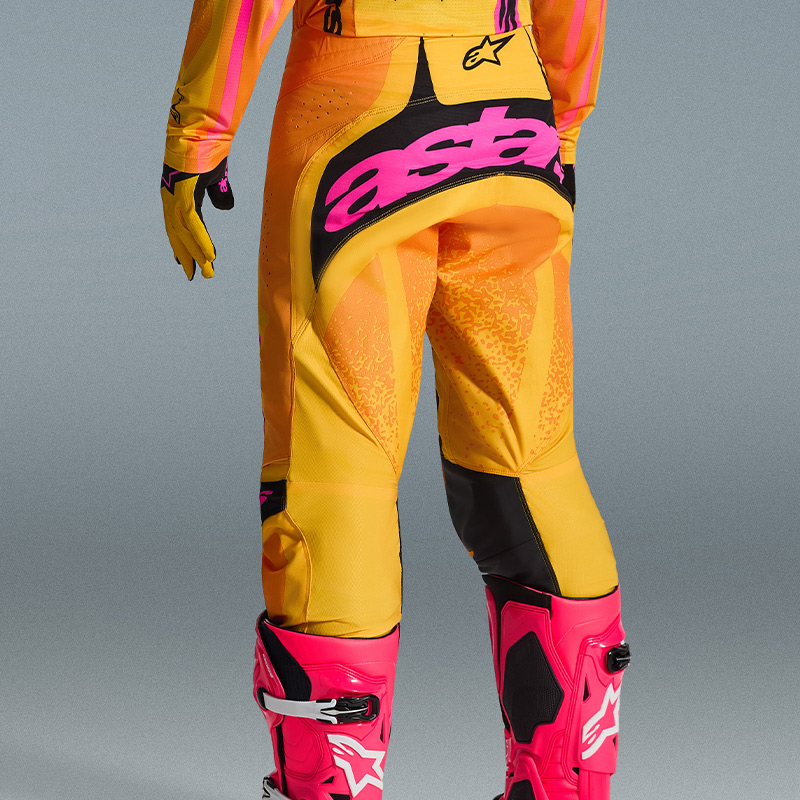 pantalon alpinestars techstar nomur jaune rose sx