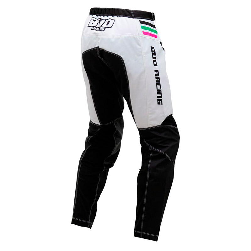 pantalon bud racing lazer 2023 noir blanc moto
