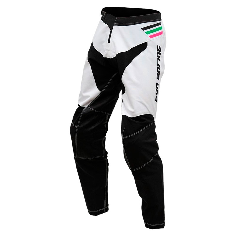 pantalon bud racing lazer 2023 noir blanc mx