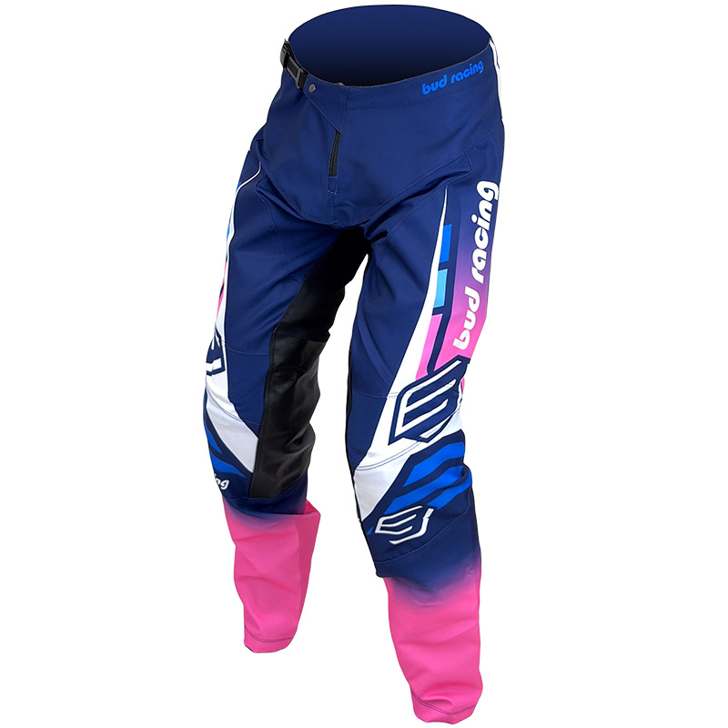 pantalon bud racing mx 2026 champions bleu rose