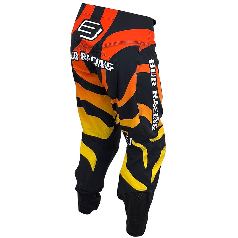 pantalon bud racing mx 2026 enfant lava jaune orange mxgp