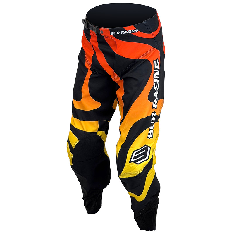 pantalon bud racing mx 2026 enfant lava jaune orange