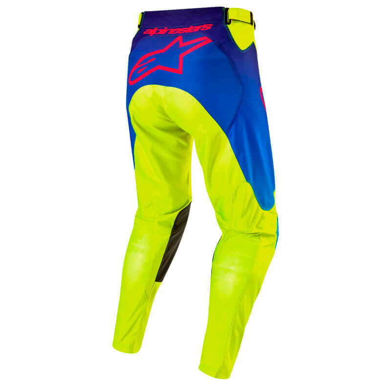 pantalon cross alpinestars racer hoen 2024 jaune fluo motocross