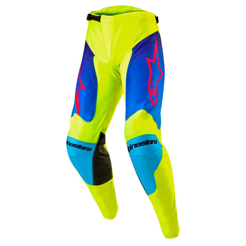 pantalon cross alpinestars racer hoen 2024 jaune fluo mx