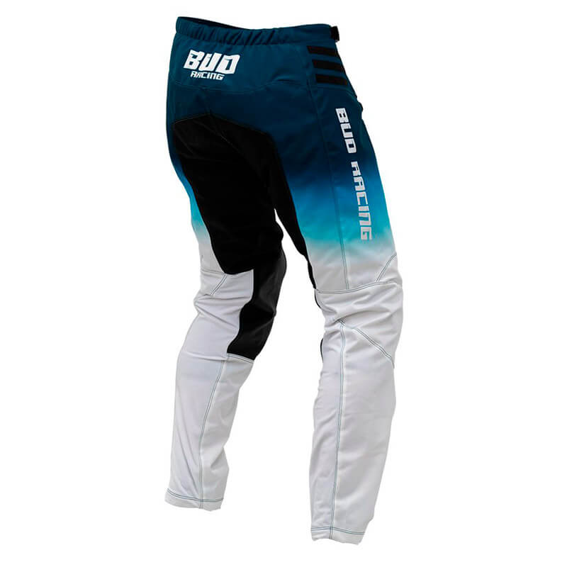 pantalon cross yth bud racing lazer 2023 bleu blanc moto