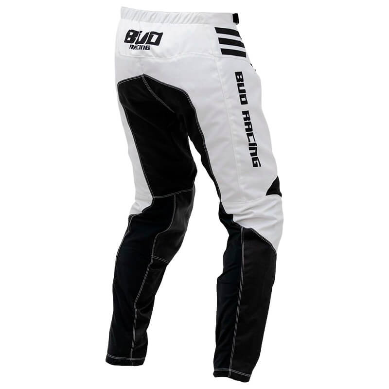pantalon cross yth bud racing lazer 2023 noir blanc moto
