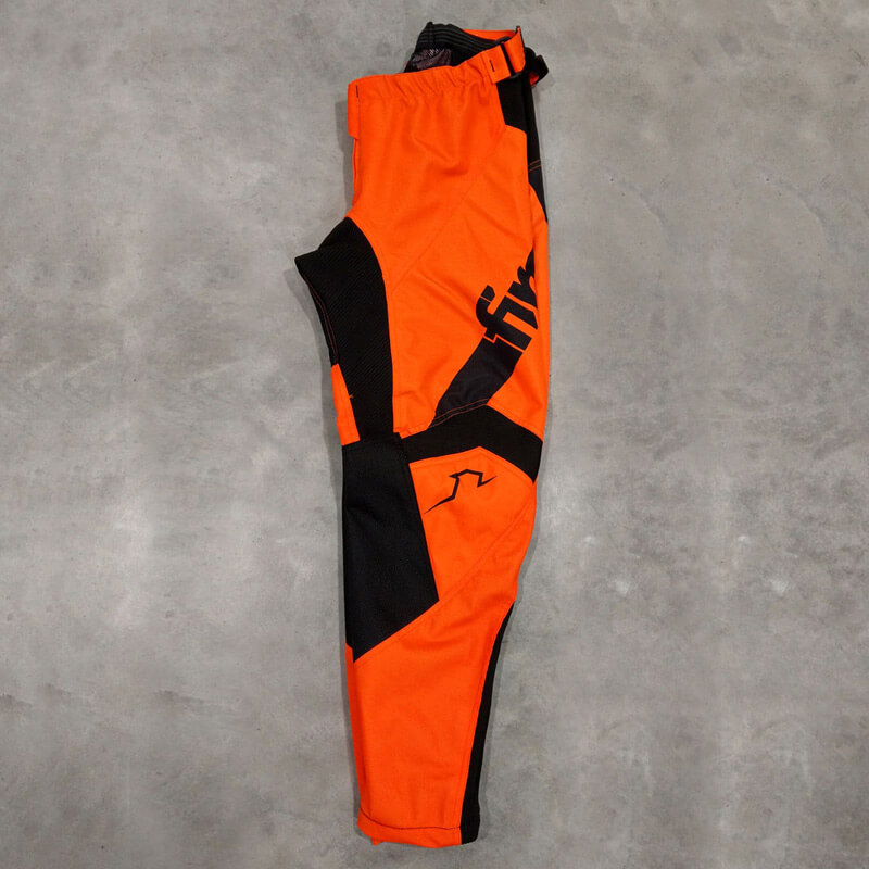 pantalon enfant first racing data 2023 orange moto classic