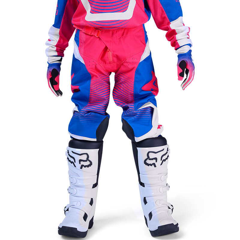 pantalon enfant fox racing 180 collect rose bleu cross
