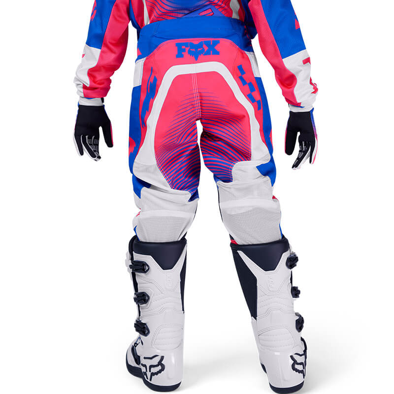 pantalon enfant fox racing 180 collect rose bleu fxmotors