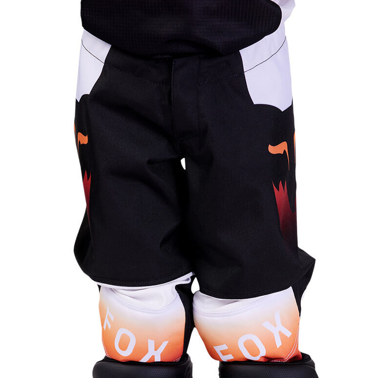 pantalon enfant fox racing 180 flora noir orange 2024 cross
