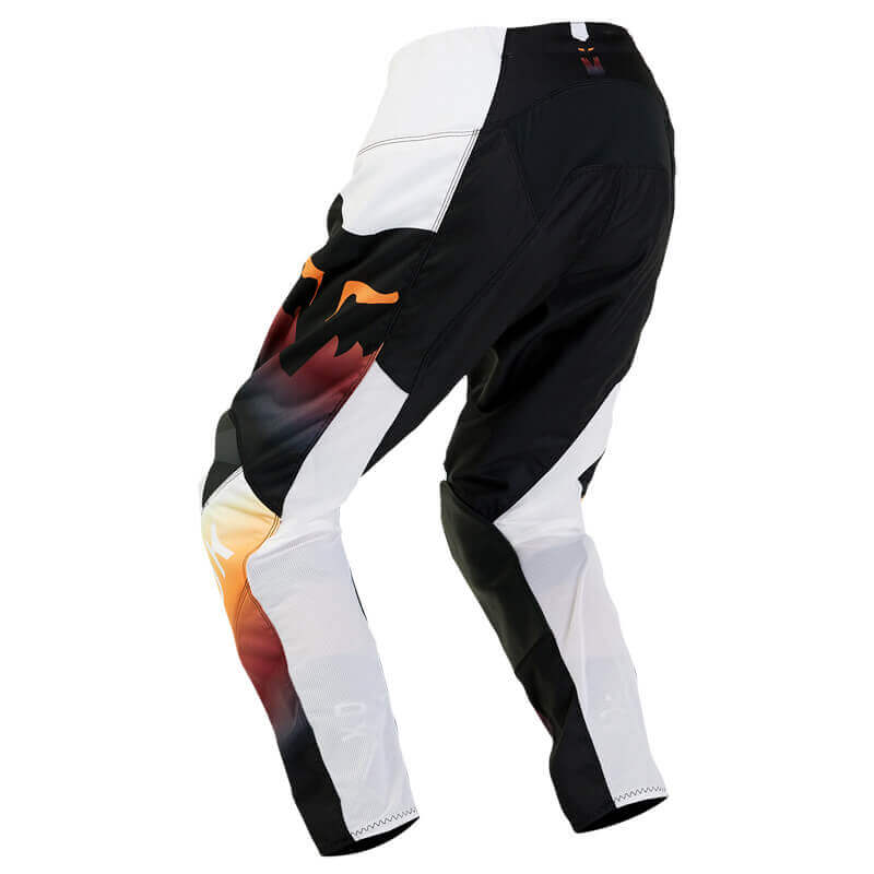 pantalon enfant fox racing 180 flora noir orange 2024 motocross