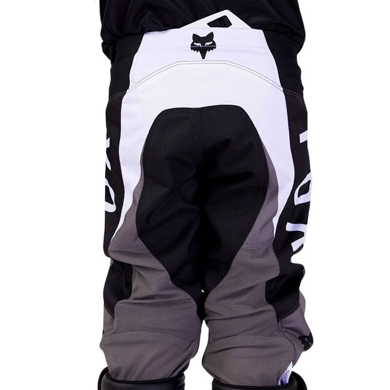 pantalon enfant fox racing 180 nitro blanc noir 2024 enduro