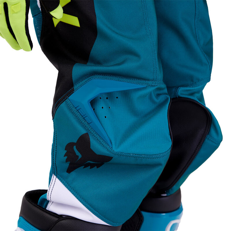 pantalon enfant fox racing 180 nitro bleu vert 2024 motocross