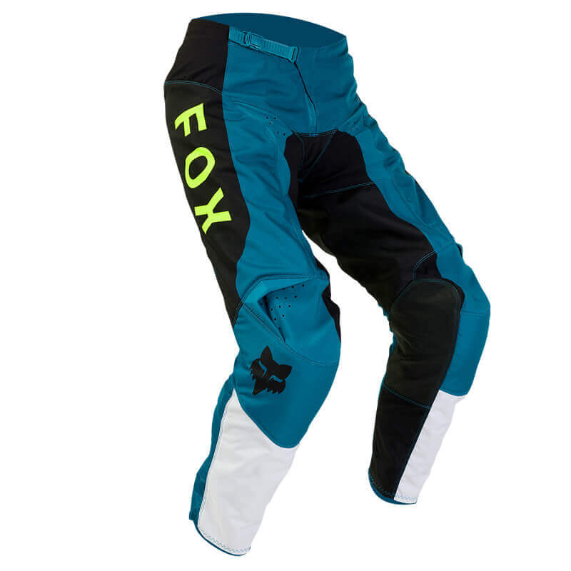 pantalon enfant fox racing 180 nitro bleu vert 2024