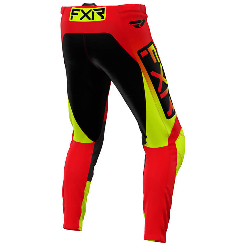 pantalon enfant fxr clutch rouge jaune fluo 2024 cross