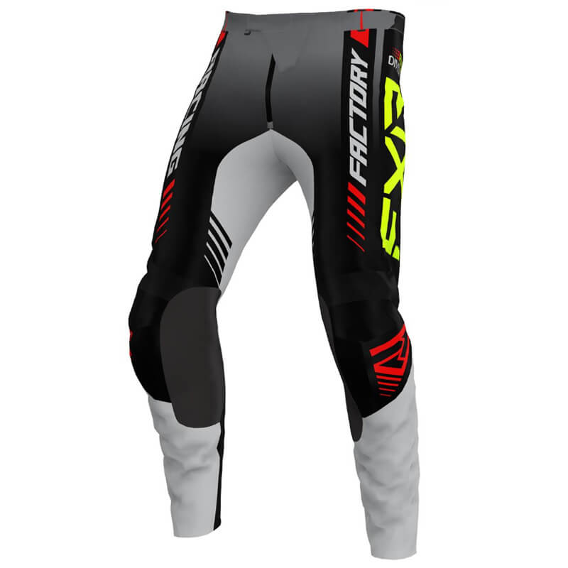 pantalon enfant fxr racing clutch pro gris 2023