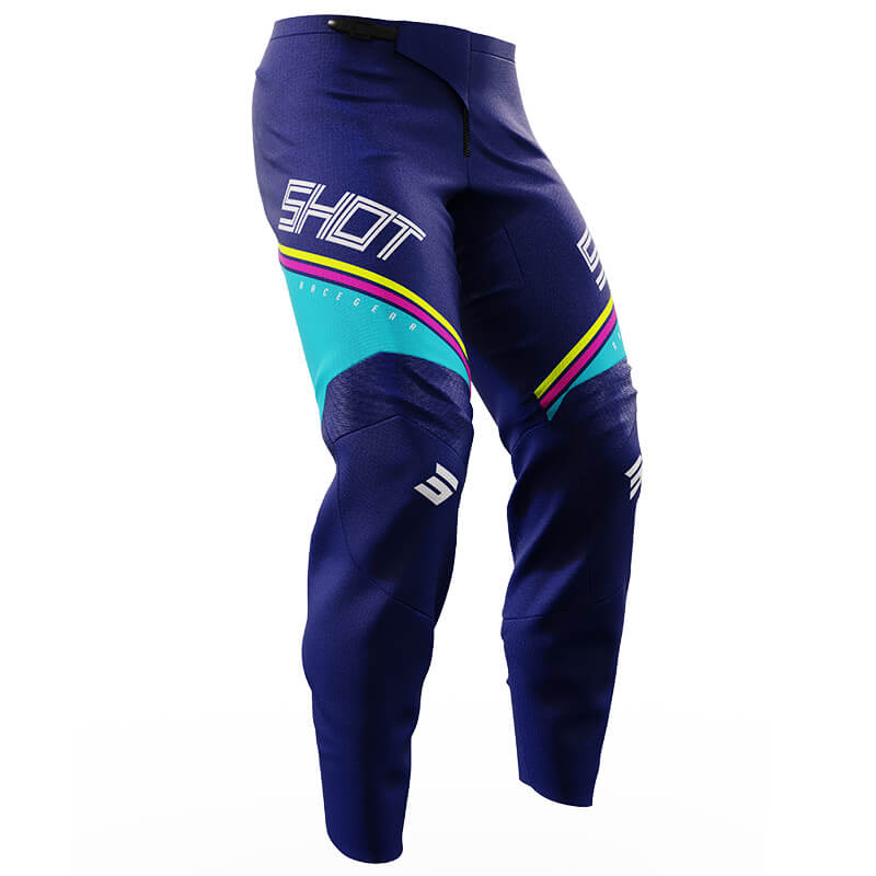 pantalon enfant shot draw indy bleu 2024 motocross mx