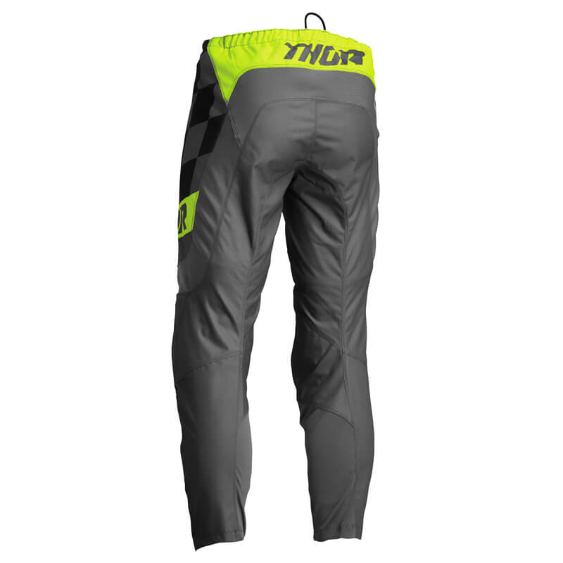 pantalon enfant thor mx sector birdrock gris 2022 enduro