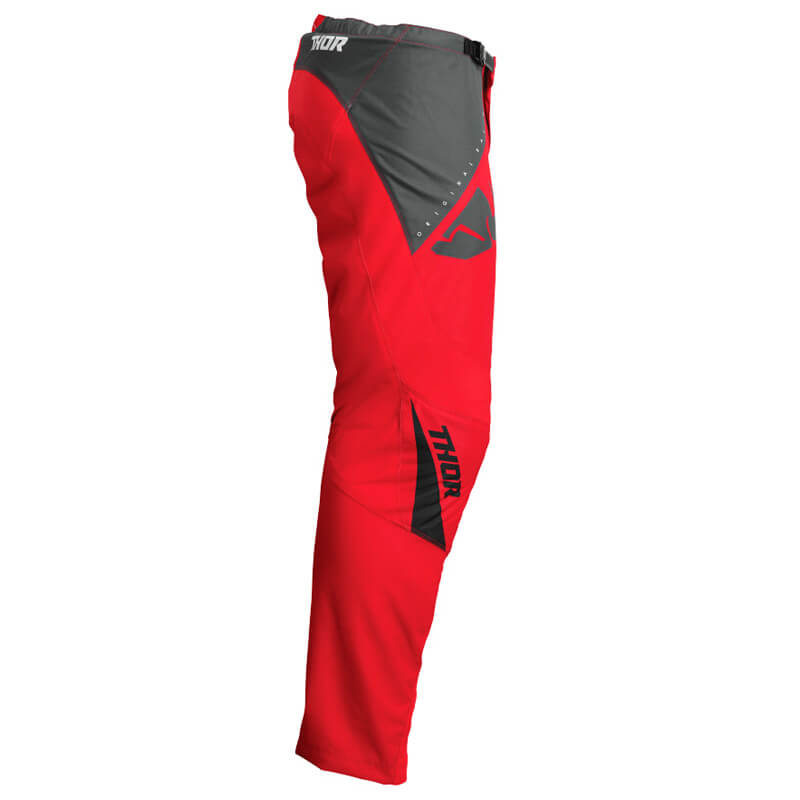 pantalon enfant thor mx sector edge rouge 2023 motocross sx