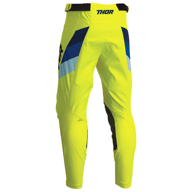 pantalon enfant thor pulse tactic 2023 jaune fluo moto