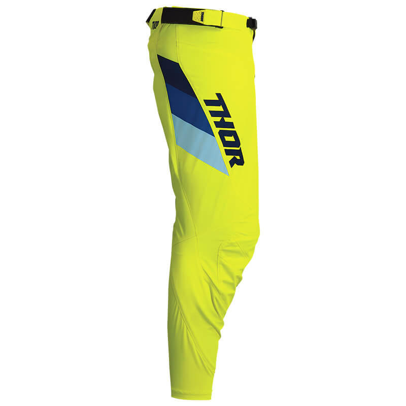 pantalon enfant thor pulse tactic 2023 jaune fluo motocross