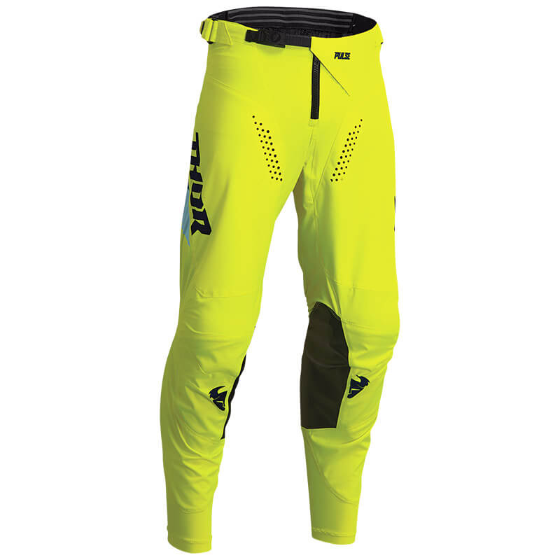 pantalon enfant thor pulse tactic 2023 jaune fluo mx