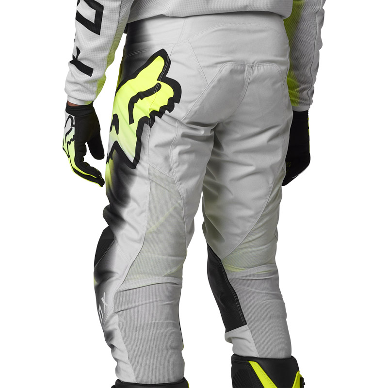 pantalon fox 180 toxsyk 2023 gris jaune fluo cross