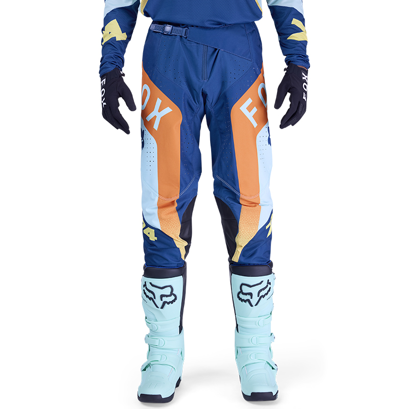 pantalon fox 360 tine bleu orange mx