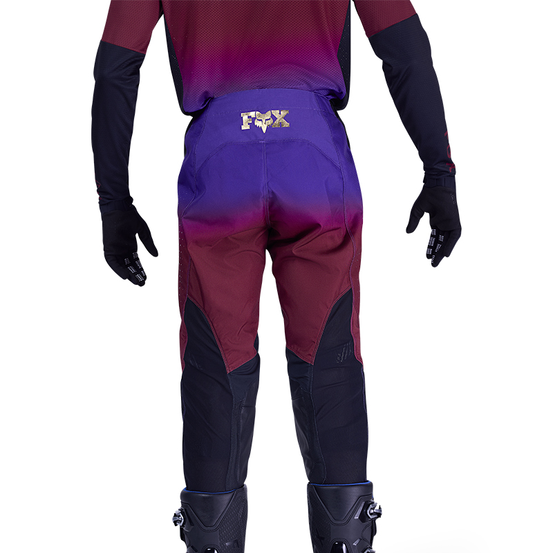 pantalon fox drip violet bordeau mx dos