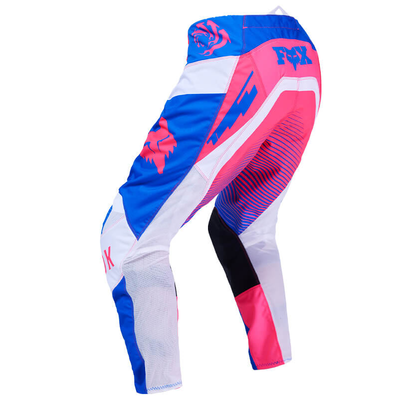pantalon fox racing 180 collect bleu rose 2026 cross mx