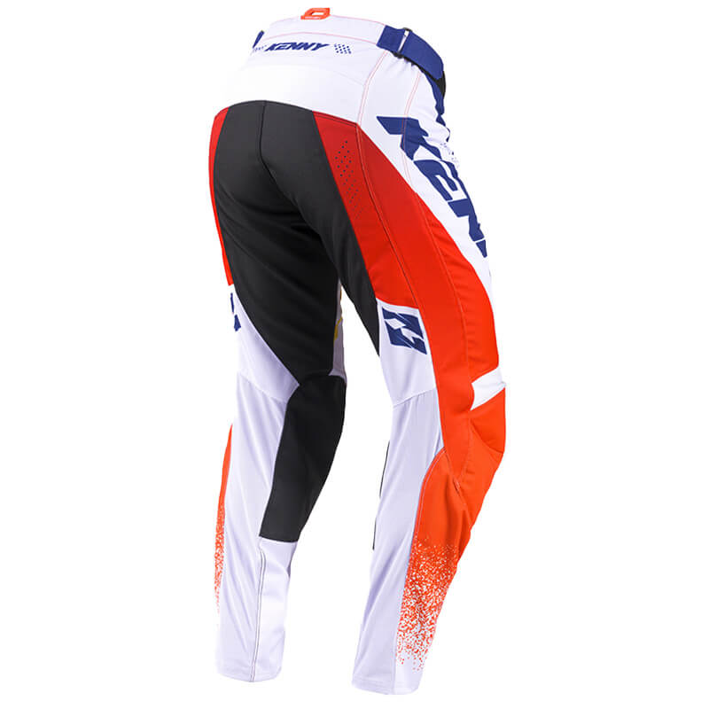 pantalon kenny track blast orange blanc 27 cross