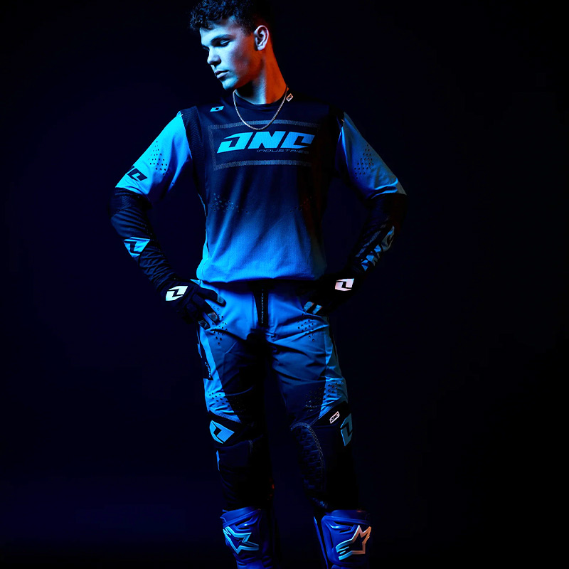 pantalon one industries blox bleu mx