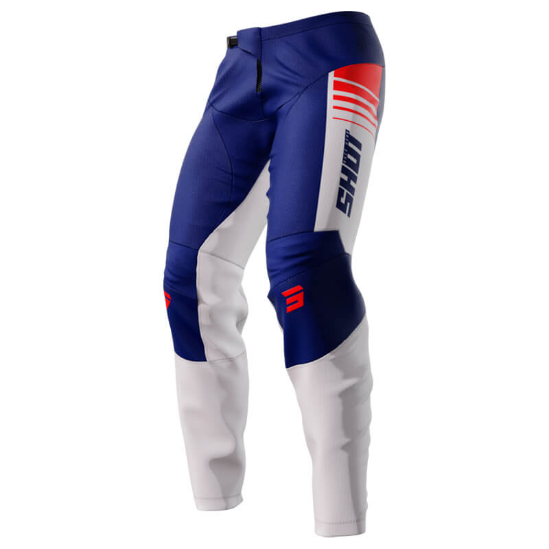 pantalon shot devo peak 2023 bleu blanc rouge mx