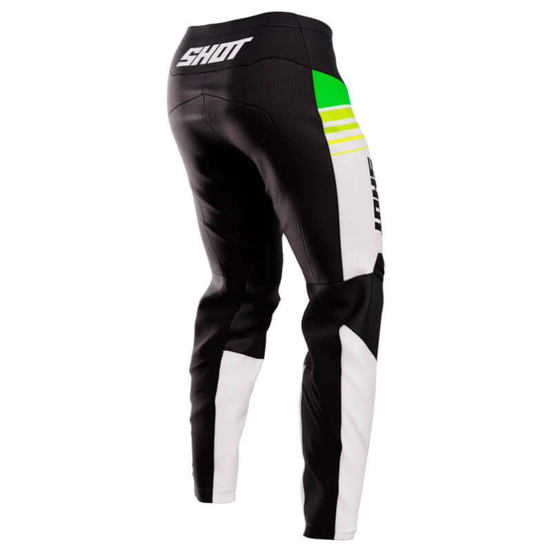 pantalon shot devo peak 2023 noir vert jaune moto