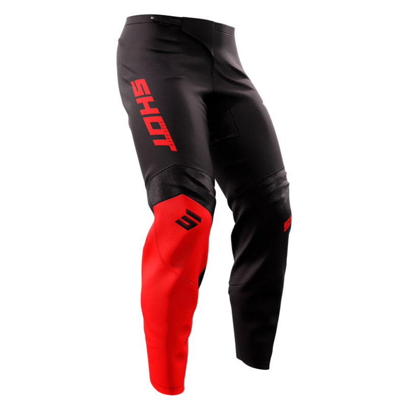 pantalon shot raw squad 2023 rouge motocross