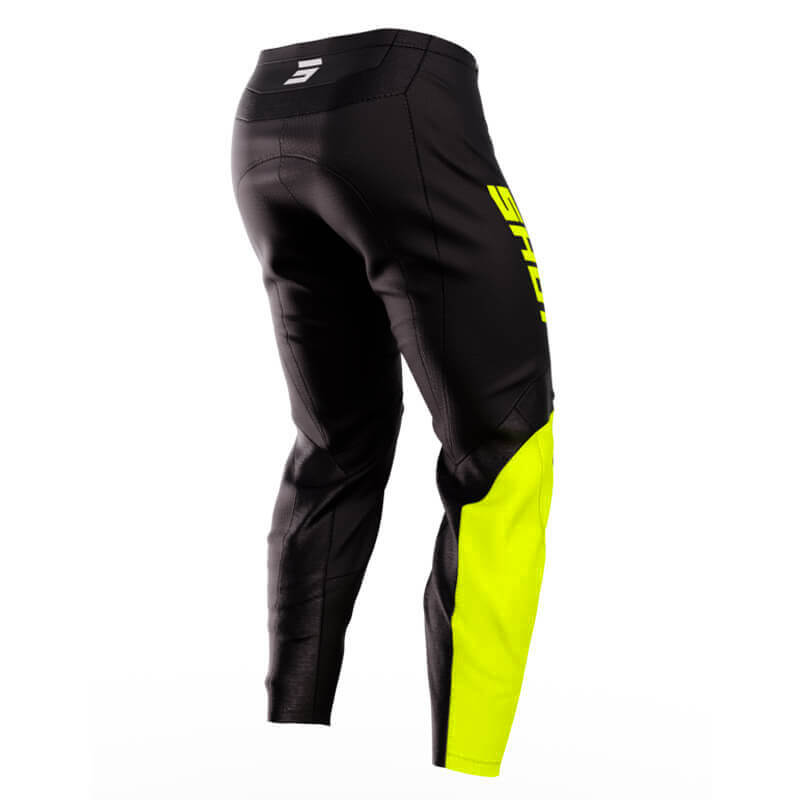 pantalon shot raw squad 2024 jaune fluo moto