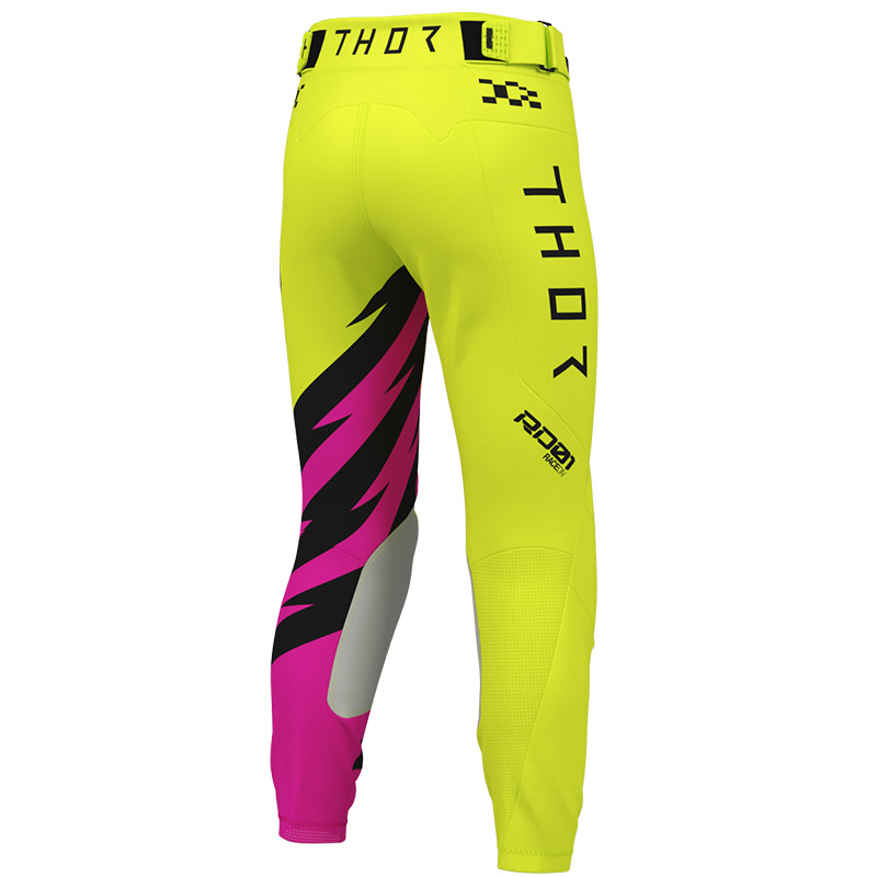 pantalon thor mx 27 enfant launchmode shockie jaune rose mx