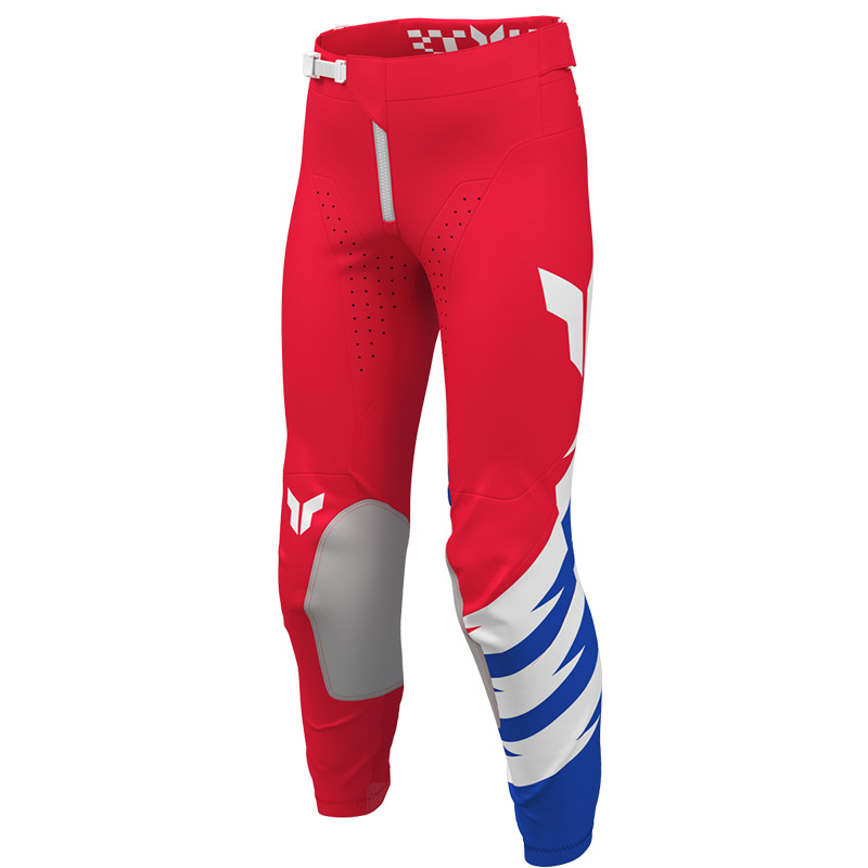 pantalon thor mx 27 enfant launchmode shockie rouge bleu cross