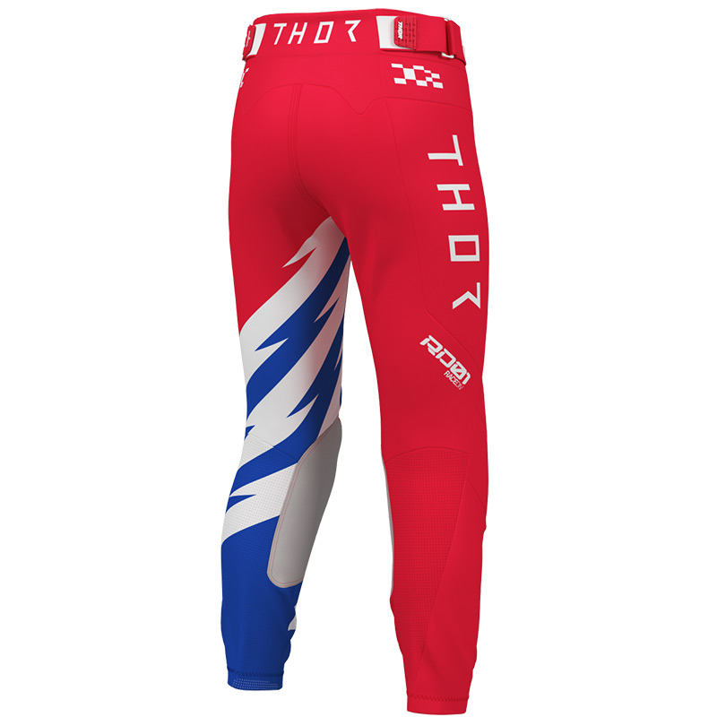 pantalon thor mx 27 enfant launchmode shockie rouge bleu mx