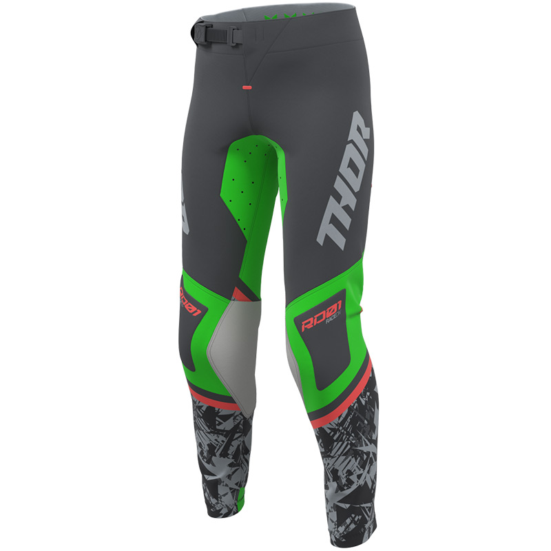 pantalon thor mx 27 enfant sportmode punkd vert gris cross