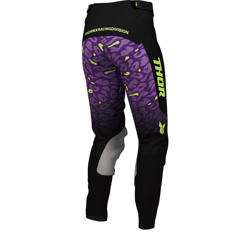 pantalon thor mx 27 femme launchmode spotted noir violet mx