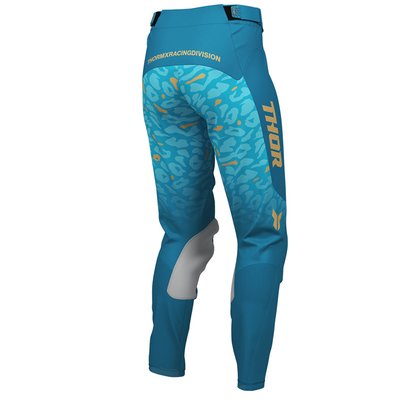 pantalon thor mx 27 femme launchmode spotted turquoise mx