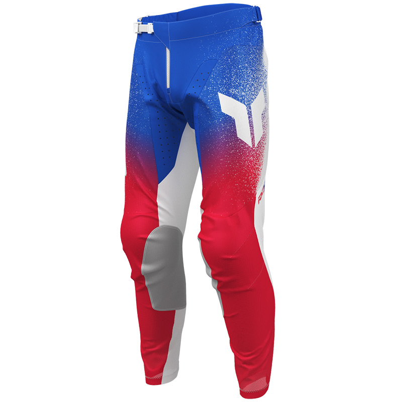 pantalon thor mx 27 launchmode air darkside bleu blanc rouge mx