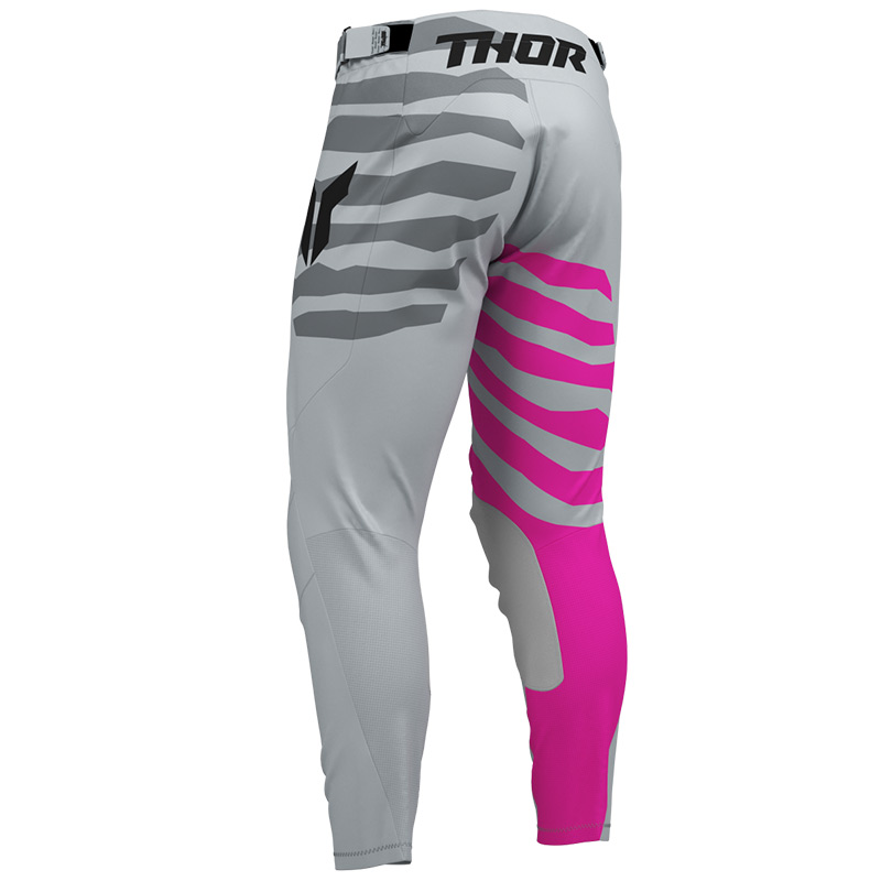 pantalon thor mx 27 launchmode shredder gris rose cross