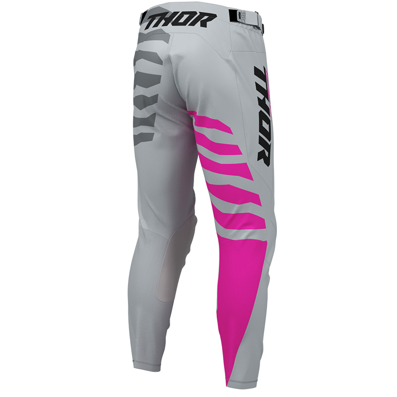 pantalon thor mx 27 launchmode shredder gris rose mx